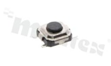 Przełącznik Tact Switch; SMD; wymiary korpusu 3.0x3.0; h=1.75mm; pionowy; o sile nacisku 150gf; przycisk okrągły
