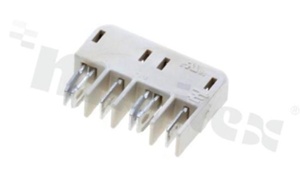 Hermaphroditic blade connector; 4-contacts; vertical; SMD