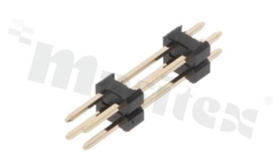 Listwa stykowa do PCB; w rastrze 2.54mm; 2x2 styków; montaż: THT; męska; prosta; dwurzędowa; 2-poziomowa; 6.0/13.5/3.0mm