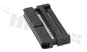 IDC connector; pitch 2.00mm; 26-contacts; female; for ribbon cable AWG#26-#28