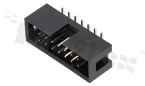 Złącze do PCB; w rastrze 2.54mm; 14-stykowe; montaż: SMD; męskie; proste