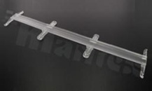 Lens for LED mid power; angle: 90 degrees ; Number of LEDs: 1; Dimensions: 285.9x61mm; Height: 8.03mm; material: PMMA; Fastening: screw