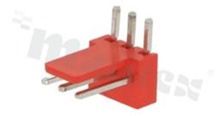 Header for PCB; pitch 2.54mm; 3-contacts; THT; male; side entry; 250V/3A