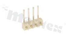 Male plug; angle; Number of contacts: 4; load capacity 1A; voltage 275V; works with CLEDAKW204