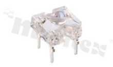 Dioda LED sygnalizacyjna; THT; 3mm super flux; niebieski; 470nm; 1200mcd/20mA; 2.8-4.0V; water clear; 40 stopni