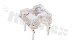 Dioda LED sygnalizacyjna; THT; 3mm super flux; pomarańczowy; 605nm; 1500mcd/20mA; 1.8-2.4V; water clear; 40 stopni