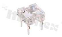 Dioda LED sygnalizacyjna; THT; 3mm super flux; niebieski; 470nm; 1200mcd/20mA; 2.8-4.0V; water clear; 40 stopni