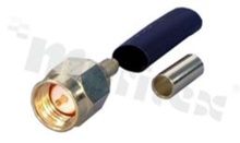Plug SMA; male; straight; 50 Ohm; for cable RG174; RG188; RG316