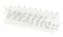 Header for PCB; pitch 2.00mm; 8-contacts; THT; male; top entry; 100V/2A