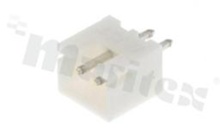 Header for PCB; pitch 2.50mm; 2-contacts; THT male; top entry; 250V/3A