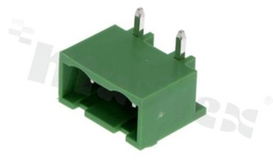 Listwa zaciskowa rozłączalna; w rastrze 7.50mm; 2-torowa; męska; kątowa; zabudowana; UL 300V/15A; TUV:400V/20A