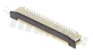 ZIF connector for FFC/FPC; pitch 0.50mm; 40-contacts; SMD; top entry