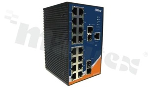 Managed Ethernet switch with 8x10/100Base-T(X) and 2x100/1000Base-X SFP; operating temperature -40+70 deg.C