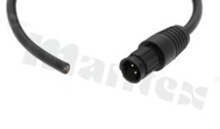 Wtyk BB-02BMMM-LL7A01, seria BB, 2 stykowy, męski, prosty, I=10A, kabel: 1m