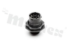 Amphenol Aquarius receptacle; 4pins(2+2); female insert; 23A&7.5/ 5A; shell size 12; contact size: 2x 20; 2x2.5; contacts sold separately; NBR seal; IP68/69k