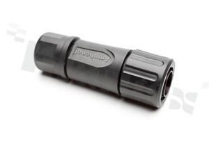 Amphenol Aquarius plug; 3pins; straight; male insert; 13A; shell size 10; contact size: 16; contacts sold separately; silicone rubber seal; IP68/69k