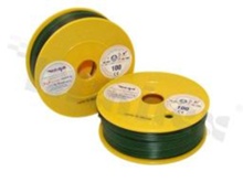 Przewód pojedynczy LGY/H05V-K; z wielodrutową miedzianą żyłą; czarny/zielony; przekrój 0.75mm2; AWG 18; 500V; -40+105 st.C; 100m.