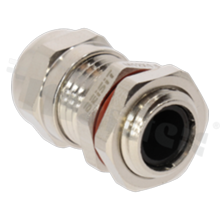 Cable gland M16x1.5 5-10.0mm; nickel plated brass; with lock nut and O ring; EX