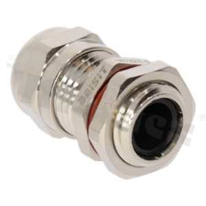 Cable gland M16x1.5 5-10.0mm; nickel plated brass; with lock nut and O ring; EX