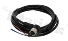 Złącze żeńskie, kątowe, 4-stykowe, z przewodem