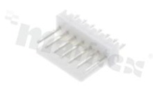 Header for PCB; pitch 2.54mm; 7-contacts; THT; male; top entry; 250V/3A