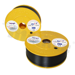 Przewód pojedynczy LGY/H05V-K; z wielodrutową miedzianą żyłą; czarny; przekrój 0.35mm2; AWG 22; 500V; -40+105 st.C; 200m.