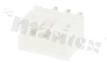 Header for PCB; pitch 2.00mm; 3-contacts; THT; male; top entry; 100V/2A