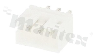 Header for PCB; pitch 2.00mm; 3-contacts; THT; male; top entry; 100V/2A