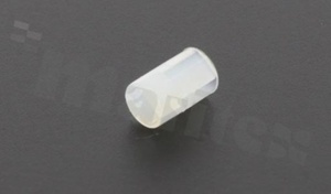 Podstawka pod diodę LED; średnica LED 3.0mm; wysokość A=6.5mm; bezbarwna