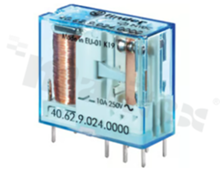 Electromagnetic relay; contact rating current 10A; coil voltage 12VDC; 2 changeover contact (2C); coil power 0.5W; 10A/250VAC,10A/24VDC; mounting: PCB, socket