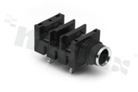 Connector: Jack 6.3mm; socket; female; ways: 2; angled 90st.; on panel mounting