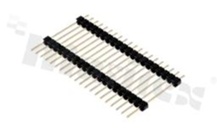 Listwa stykowa do PCB; w rastrze 2.54mm; 1x20 styków; montaż THT; męska; prosta; jednorzędowe; 2-poziomowa; 6.5/19.2/3.3mm