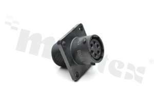 Standard Connector circular; RCP SQ FL 6 pins; SZ 10 SCKT SEAL