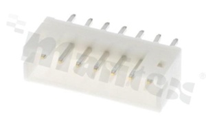 Header for PCB; pitch 2.00mm; 7-contacts; THT; male; top entry; 100V/2A