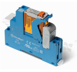 Interface relay; electromagnetic; contact rating current 16A; coil voltage 230VAC; 1 changeover contact SPDT; coil power 1.2VA; 16A/250VAC, 16A/24VDC; screw terminals; DIN-Rail