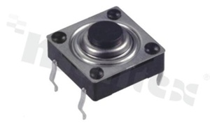 Tact Switch; THT; dimensions: 10.0x10.0; h=5.00mm; waterproof; operating force 250gf; button: round