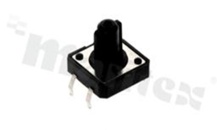 Przełącznik Tact Switch; THT; wymiary korpusu 12.0x12.0; h=12mm; pionowy; o sile nacisku 180gf; przycisk okrągły