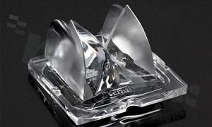 Lens for LED high power; angle: asymmetric; Number of LEDs: 1; Dimensions: 25x25mm; Height: 15.2mm; meterial: PMMA; Fastening: tape; pin; screw