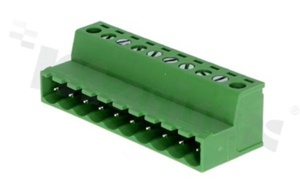 Listwa zaciskowa rozłączalna; w rastrze 5.08mm; 10-torowa; męska; na przewód 2.50mm2 (28-12AWG); kierunek wtykania równoległy do osi przewodów; styki z miedzi; mosiężna klatka; UL 300V/15A