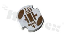 MCPCB, thermal conductivity 2W/(m*K), thickness: 2mm, number of layers - 1, white soldermask, legend color: gold, size: diameter 10mm, pad cover: gold; for XP/XT LEDs, /30