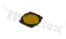 Tact Switch; SMD; dimensions 3.7x3.7; h=0.35mm; vertical; operating force 160gf; button: round