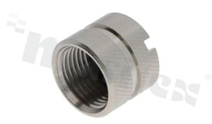 cap - male; for M12 female series; coding A;B;D; metal