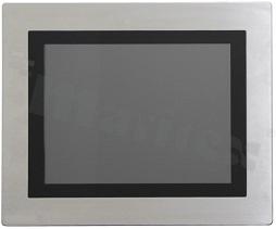 Panel mount display 12.1"; 4:3; IP65 front; touch type: CTP/RTP; 16.2M/262k colors; 1024x768; brightness 450 nits; contrast 700:1; viewing angle 160/160; VGA; operating temp. -20+60 C; power supply 12/24V DC; VESA
