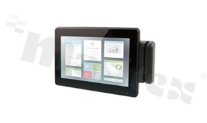 Bezwentylatorowy komputer panelowy 10.1''; procesor Intel Atom E3845 1.91 GHz; ekran dotykowy; IP65 na froncie; 1x mSATA; 3xCOM; 2x LAN; 4x USB; 1x mPCIe mSATA; głośniki 2x 2W; zasilanie 19-24V
