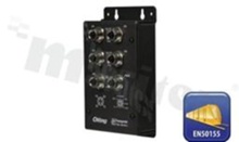 EN50155 5-port unmanaged Ethernet switch with 5x10/100Base-T(X); M12 connector