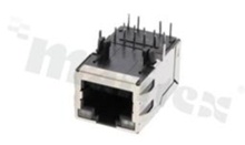 Socket Giga-Bit Ethernet 1000; THT; side entry; 2 x Y/G LED; shielded; Au 6u"