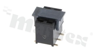 Pin Header; pitch 2.54mm; 2x3 pins; assembly: SMD; female; straight; double row