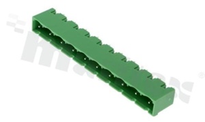 Listwa zaciskowa rozłączalna; w rastrze 7.50mm; 10-torowa; męska; pionowa; zabudowana; UL 300V/15A; TUV:400V/20A