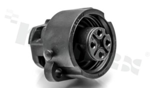 Gniazdo ECOMATE seria C016, 4-stykowe (3+PE), żeńskie, proste, 16A, 400V, kabel: 0.75-2.5mm2( AWG18-14), styki złocone, skręcane, IP67