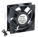 Wentylator; AC; łożysko kulkowe; 84/100m3/h; 50/60Hz; 0.20A; 100-125V; 18W; 2200/2500RPM; 34/40dBA; 22 AWG; silnik indukcyjny z zacienionym biegunem; 1 faza; stop aluminum; -10+65 st.C; 304g; 110x110x25mm